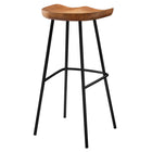 Modway - Concord Dos sans dos Tabourets de bar - Noyer - Ensemble de 2-7