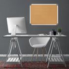 Quartet - Tableau d'affichage avec cadre Euro, 24 po x 36 po-Système de montage intégré pour une installation facile 