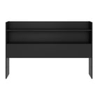 Nexera - Tête de lit de rangement Hunter Queen, Noir-Stockage efficace : intègre parfaitement praticité et design moderne
