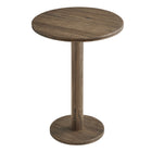 Modway - Neo Rond 31 po Terrasse extérieure Bois Patio Bar Table - Brun Cacao-Bois d’acacia massif
