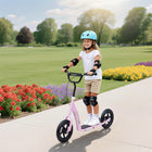 HOMCOM - Trottinette acrobatique pro pour enfants, vélo de rue, draisienne - rose-Large plateforme texturée pour aider à maintenir l'équilibre