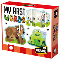 Headu - Puzzles auto-correcteurs Mes premiers mots - Ensemble de 48-Première lecture et première écriture