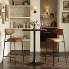 Zuo - Valleta Table de bar - Brun-Dimensions: 23,8 po L x 23,8 po L x 41,7 po H