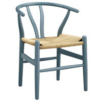 Modway - Amish 29" Chaise à manger - Harbor Blue-Chaise à manger en bois d’orme