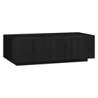 Hudson&Canal - Table basse rectangulaire Paxton 48" de largeur, , grain noir-Un design contemporain moderne pour votre salon, votre bureau et plus encore