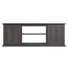 Manhattan Comfort - Meuble TV traditionnel Franklin 60 po - Marron-Meuble TV indépendant de style grange traditionnelle pour salon et chambre