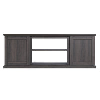 Manhattan Comfort - Meuble TV traditionnel Franklin 60 po - Marron-Meuble TV indépendant de style grange traditionnelle pour salon et chambre