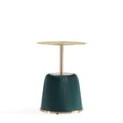 Manhattan Comfort - Lot de 2 tables d’appoint modernes Anderson 40 cm, revêtement similicuir vert-Livré chez vous entièrement assemblé Aucun assemblage requis