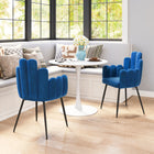 Zuo - Noosa Chaise de salle à manger - Bleu marine - Ensemble de 2-Dimensions: 22,0 po L x 22,0 po L x 34,3 po H