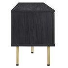 Modway - Cambria 60 po Meuble TV, Noir-Portes coulissantes