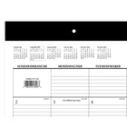 Staples - Sous-main mensuel scolaire 2026-2027 - 17 po H x 21 3/4 po l - bilingue-Calendrier sans thème en noir et blanc classique