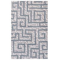 Modway - Nahia Labyrinthe géométrique Tapis de 5 pi l x 8 pi L - Ivoire gris clair et bleu ciel-Tapis de labyrinthe géométrique