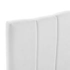 Modway - Camilla Chenal Touffé Performance Velvet Tête de lit complète/Queen, Blanc-Tissu résistant aux taches durable
