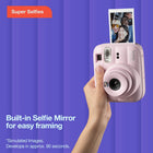 Fujifilm - Appareil instantané instax mini 13 - Rose bonbon-Boîtier aux formes arrondies avec logo au fini métallique
