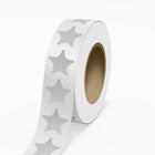 JAM Paper - Étiquettes extérieures résistantes aux intempéries - étoile de shérif - 2 3/4 x 2 3/4 - argent - 125 étiquettes/rouleau-Couleur : Polyester argenté | Faites ressortir votre courrier avec des étiquettes d'adresse d'expédition colourées.
