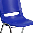 Flash Furniture - Chaise coquille marine ergonomique et empilable de la série HERCULES avec hauteur de siège de 16 po.-Garantie à vie limitée sur le cadre