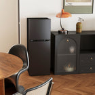 HOMCOM - Réfrigérateur mini 2 portes avec congélateur - 4,6 pi³ - noir-La porte réversible du réfrigérateur s’adapte à différentes configurations de pièce