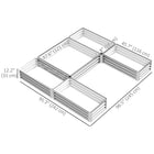 Outsunny - Jardin surélevé DIY 8 pi x 8 pi-Avec couvercle protecteur et peinture pour une utilisation en extérieur 