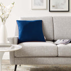 Modway - Accentuate 18 po Performance Velvet Coussin décoratif in Fleur de la Marine-Moulures en tuyauterie française