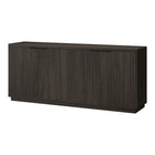 Hudson&Canal - Buffet Mansfield 68" L - Brun aulne-Le dessus a une capacité de poids de 75 lb, la zone de rangement intérieure peut contenir 20 lb sur chaque étagère