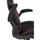 DESIGNlab By OSP - Chaise de jeu Xeno - Accents rouges-Siège à ressorts hélicoïdaux épais et rembourré