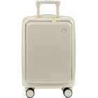 Champs - Valise cabine Onyx - Ivoire-Easy-access front pocket. . Padded laptop compartment fits up to a 15.6” laptop, with a dedicated tablet sleeve for extra protection. Compression strap keeps your devices secure and in place. TSA-approved lock ensures both the front pocket and main compartment stay protected. Multiple storage pockets provide organized space for your phone, chargers, cables, boarding pass, passport, sunglasses, and documents. Snap-closure front pocket offers quick and full accessibility t