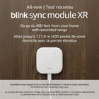 Amazon - Module de synchronisation Blink XR-Couverture encore plus large — Avec une portée étendue, placez jusqu'à deux caméras Blink Outdoor 4 jusqu'à 76,2 m (250 pieds) de votre maison et jusqu'à 121,9 m (400 pieds) en mode XR+ (la résolution vidéo peut varier).