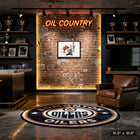 Connor McDavid and Sidney Crosby Overhead Face-off sur toile - Toile encadree - 31" x 22"-Dimensions finales: 31.5x22.5