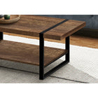 Monarch Specialties - 2850 Table De Salon - Faux Bois Brun/Metal Noir-3