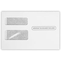 JAM Paper - Enveloppe W2 Double Fenêtre avec Teinte Sécurisée, Blanc, 5 3/4 x 9 1/4, Paquet de 500-Enveloppes w-2/1099 : ces enveloppes w-2/1099 mesurent 5 3/4 x 8 7/8 et sont conçues pour les formulaires 1099r et 1099 misc. elles sont dotées d'une double fenêtre pour que vous n'ayez pas à les adresser à la main. il suffit de positionner les adresses sur les formulaires fiscaux dans les fenêtres. chaque enveloppe est préimprimée avec la mention « document fiscal important ci-joint » pour garantir une attent