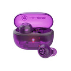 Jlab - Écouteurs sans Fil Go Pop avec Suppression Active du Bruit Violet Transparent-Annulation active du bruit + Mode "Be Aware" pour une écoute en toute sécurité