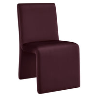 Modway - Emory Velours Performance Rembourré Fauteuil d’appoint de salle à manger - Mûrier-Siège en velours de performance rembourré