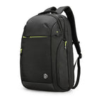 Swissdigital - Sac à dos noir JAVA SE avec localisateur SDD-PORT DE CHARGE USB INTÉGRÉ - Équipé d'un port de charge USB avec conception de câble intégré, offrant un accès rapide pour charger vos appareils électroniques tels que smartphones, tablettes, Kindles et tous les autres appareils USB en déplacement tout en les utilisant en même temps.