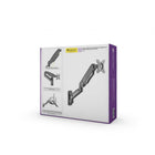 IntekView - Bras de moniteur à ecran unique à montage mural-La capacite de poids est de 2-9 kg (4.4 lbs - 19.8 lbs).