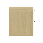 Manhattan Comfort - Table de nuit moderne Grace 28" - Chêne naturel et or-Parfait pour le rangement de chevet, les lampes ou les objets de décoration