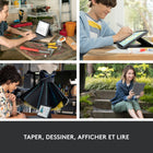 Logitech - Étui clavier Rugged Folio pour iPad A16/ 10.9" (10e génération) - Anglais - Graphite-Protection: Une membrane durable protège hermétiquement le clavier contre les boissons renversées, les miettes du déjeuner de travail et autres incidents. En cas d'accident, cet étui étanche pour iPad peut être nettoyé