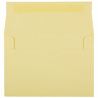 JAM Paper - Enveloppes d'invitation colorées A9 avec fermeture autocollante - 5 3/4 x 8 3/4 - jaune canari - Paquet de 100-Couleur : jaune canari