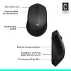 Logitech - Souris sans fil Silent Plus M330, noir-Autonomie de la pile : 24 mois