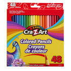 Cra-Z-Art - Crayons de couleur - Couleurs assorties, Paquet de 48-Les crayons Cra-Z-Art en paquet de 48 sont fabriqués en bois véritable, chacun offrant des crayons de couleur pré-taillés de qualité artistique qui se posent de manière brillante et lisse
