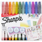 Sharpie - Marqueurs créatifs S-Note - Couleurs assorties - Paquet de 12-Superposez et mélangez les couleurs avec votre marqueur artistique comme de l'aquarelle