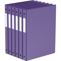 Davis Group Super économie, Reliure à anneaux ronds 5/8 po, paquet de 6 – Violet-3 Reliure À Anneaux