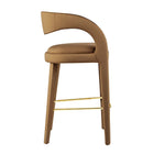 Modway - Pinnacle Performance Velvet Tabouret de bar - Or brun - Ensemble de 2-Capacité de poids : 330 lb
