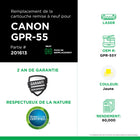 CIG - Cartouche de toner Canon GPR-55Y remise à neuf - rendement standard - jaune-Rendement des pages: 60000