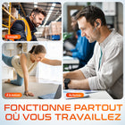 Delton - Casque d'oreillettes Bluetooth sans fil K130 avec réduction de bruit pour ordinateur, compatible MS Teams, noir-Vous pouvez coupler le casque avec deux appareils en même temps, ce qui vous permet de gérer une présentation en ligne sur votre PC puis de passer sans interruption à un appel sur votre téléphone portable.