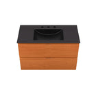 Modway - Scenic Support mural de 36" Vanette de salle de bain - Cerise noire-Tiroirs à extension complète