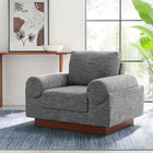 Modway - Oasis Rembourré Tissu Fauteuil - Gris-Tissu polyester résistant aux taches