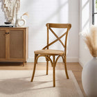 Modway - Gear Restauration Fauteuil d’appoint - Noyer-Siège en rotin naturel