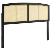 Modway - Halcyon Canne Tête de lit King, Noir-Tête de lit King Wood