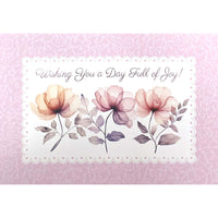 Mill Brook Studio - Cartes de souhaits Fête avec enveloppes – 5-3/8 po x 7-3/4 po – Je te souhaite de la joie – paquet de 18-Cartes de souhaits qualité boutique