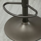 HOMCOM - Tabourets de bar modernes pivotants et réglables - gris foncé - paquet de 2-Repose-pieds 
